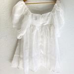 Princess Polly Alaya Shimmery White Mini Dress Sz 6 NWT Photo 2
