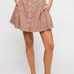 Free People Fp Women's Striped One Railroad Twin Ties Skirt. 28” Waist Photo 0