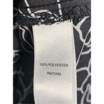 Spense Women's Floral Scoop Neck Cold Shoulder Blouse Black White Size Medium Black Photo 6