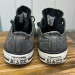 Converse  All Star Gray with Black Rose Print Chuck Taylor Sneaker Shoes Womens 7 Photo 4