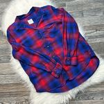 American Eagle  Vintage Boyfriend Button Down Flannel Shirt Photo 2