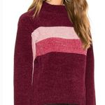 Lovers + Friends  Raye Chenille Sweater in Tonal Pink Small Photo 0