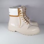 See By Chloe  Womens Beige Waterproof Florrie Round Toe‎ Block Heel Rain Boots 41 Photo 3