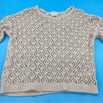 Nicole Miller  Pullover Knitted Coverup Cream Size Small Photo 4