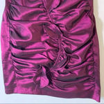 Jessica McClintock Fuchsia Iridescent Ruched Mini Dress Size 8 90s Y2K Prom Pink Photo 5