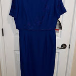R & M Richards by Karen Kwong NEW Blue Wedding Party Dress Size 14 Photo 0