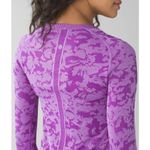 Lululemon Swiftly Tech Long Sleeve Purple Top Shirt Size 4 Yoga Athletic Photo 4