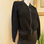 Banana Republic  Black Full Zip Bomber Jacket Women’s Size Small Petite Photo 1