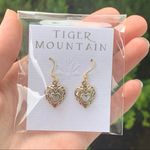 NEW Tiger Mountain Bronze MOP Earrings Hearts // Pierced Ears // Handcrafted?? Photo 0