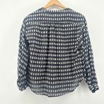 Pilcro Anthropologie Tavi Textured Black Blouse XS Cotton Bohemian Boho Shirt Photo 5