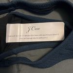 J.Crew Textured Curved Waist Cheeky Bikini Bottom Navy Size XXS NWT Photo 4
