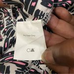 Lush Clothing Lush (Nordstrom) abstract black white and neon pink tank w/ fringe / S / EUC Photo 12