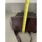 NEW HESHE deep brown leather backpack Photo 9