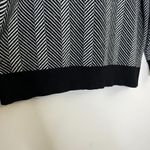 Joie  Chevron Striped Hooded Hoodie Sweater Sweatshirt Plus Size Comfy Loungewear Photo 4
