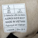 Dr. Martens Audrick 8-Eye Boots Womens 10 White Calf Leather Lace Up Platform Photo 3