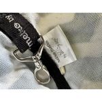 Thirty One Chevron Retro Metro Side Pockets Open Canvas Tote Shoulder Bag Black Photo 8