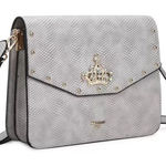 Dune London New  Gray Structured Jeweled Crossbody Bag Photo 0