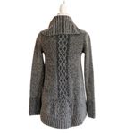 Ruby Moon Anthropologie  Sweater Cowl Swing Gray Fuzzy Soft Sweater Size Small Photo 7