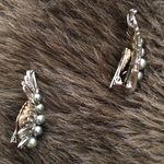 Vintage 70s Sarah Coventry Feather Fantasy clips Photo 2