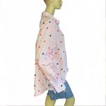 Woman Within PINK STRIPED & HEART PRINT COTTON BLEND BUTTON DOWN SHIRT (18/20) Photo 2