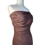 SNDYS Romi Linen Dress in Chocolate Small New Womens Mini Brown Photo 5