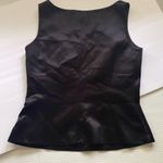 Vintage 90s Sioni Couture women’s silky black fitted sleeveless top, size 8 Photo 2