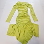L'Academie  Cachet Mini Dress in Chartreuse Photo 2