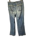 St John Sport Women's Size 12 Straight Leg Jeans Blue Distressed Medium Wash Photo 2