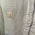 Blue Willi's Life Danish Design White Cotton Knit Full Zip Up Jacket L Pastel Size L Photo 2