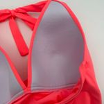 La Blanca  Tankini Top Size 12 NWT Island Goddess Hot Coral Halter Neon Swim Photo 9