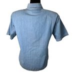 Petite Sophisticate Vintage 80s Studded Denim Structured Blouse Approx Size S/M Photo 6