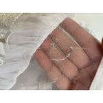 Alexis  white ruffle collar neckline t shirt size S Photo 2