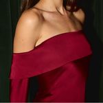 Abercrombie & Fitch Red Off-Shoulder Mini Dress Small Petite Photo 3