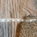 Cyrus  Womens Cable Knit Sweater Medium Beige Long‎ Sleeve Pullover Photo 2