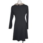 Rachel Zoe Dress Black Beige Sequin Collar Hidden Back Zipper Size Large LBD Photo 1