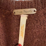 Free People  Brown Cardigan with Embellished Trim Photo 1