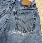 Vintage 90s Levi’s Mom Medium Wash Denim Cutoff Shorts Blue Size 27 Photo 2