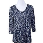 New Directions Blue Asymmetrical V Photo 0