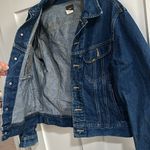 Lee Vintage  Women's 38 Button Front Jean Trucker Jacket Blue Denim Western Coat Photo 3