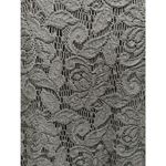 Chico's Size Small (0) Black Lace Overlay Long Sleeve Lined Nylon Top Photo 1