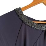 Lauren Ralph Lauren Purple Bead Embellished Long Sleeve Evening Gown 2 Photo 10