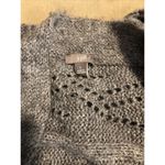 J.Jill Women's Gray Solid Acrylic Long Sleeve Front Tie Cardigan Sweater Size L Photo 6