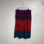 Neiman Marcus  Red Silk Vintage Maxi Skirt Sz 16 Photo 1