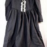 Wednesday M Halloween Costume Vintage Black Dress with Lace Detail Size M Photo 0