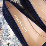 Madden Girl  Blue Velvet Loafers Size 6½ Photo 2