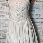 Lulu's Cream Halter baby doll farmhouse style top White Size M Photo 0