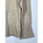 Loft 1– Women's Flare Sleeve Acrylic Knit Turtleneck Sweater Beige Size XS Photo 4