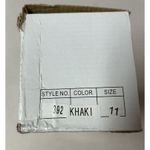 Eve Buckle Sandal Slides Low Heel Khaki Color Size 11 Brown Photo 12