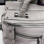 B. Makowsky Cream Buttery Leather Shoulder Bag Photo 8