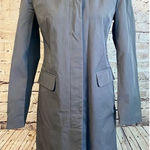Gap Trench Overcoat Gray Long Button Up Pockets Size Small Photo 0